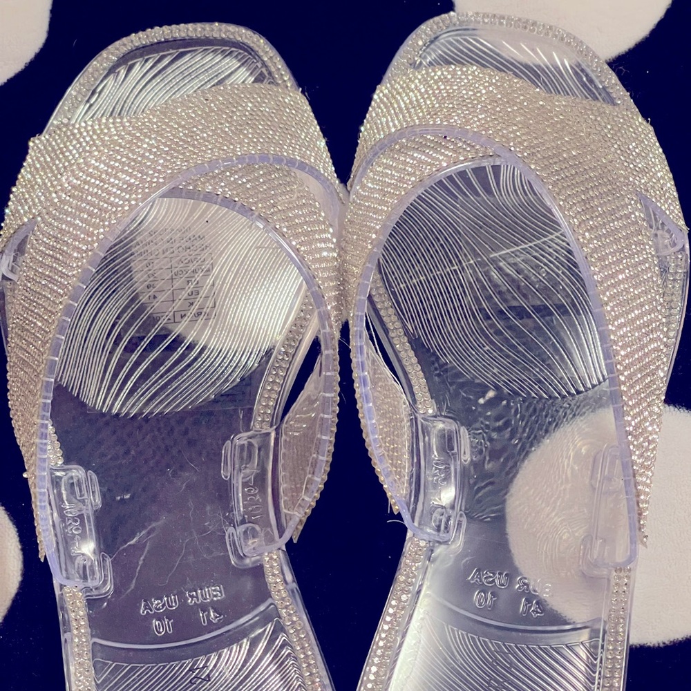 Silver Sparkle Sandals